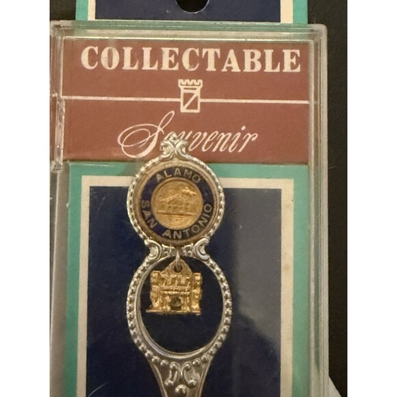 NEW In Box Vintage Fort Alamo Souvenir Spoon Silver Made In USA Collectable - Picture 2 of 2